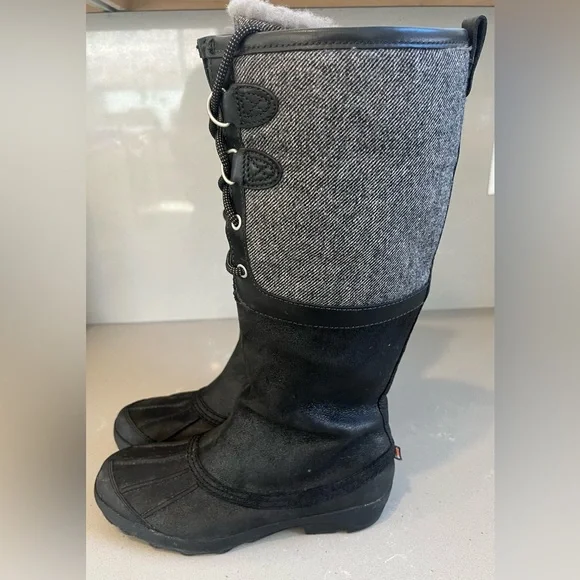 Ugg Belcloud 14” Tall Shearling Lined Leather Suede Lace Up Waterproof Boots 8 - Picture 4 of 13